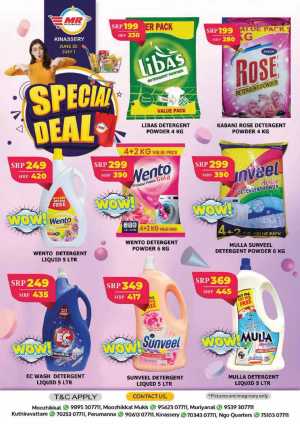 Tuesday Offer In MR Hypermarket Calicut